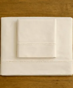 Sábanas de Percal 250 hilos Ivory con Vainilla Tradicional (para colchones de hasta 30 cm de alto)