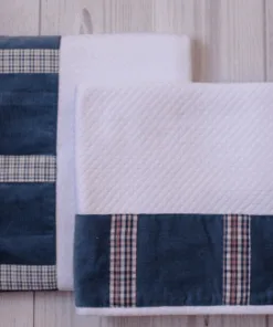 Manta Bebé con Guarda Azul