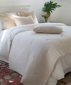 Manta de Gasa Lavada Crudo