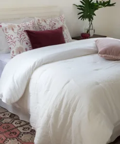 Manta de Gasa Lavada Off-white