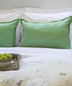 Almohadón de Lino Francés Verde
