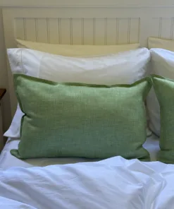 Almohadón de Lino Francés Verde Acqua