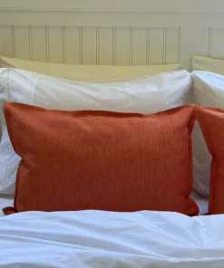 Almohadón de Lino Tornasolado Naranja