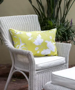 Almohadón Mostaza con Flores