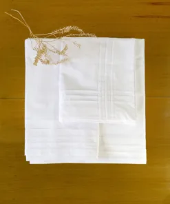 Sábanas de Percal 250 hilos con Alforzas (para colchones de hasta 30 cm de alto)