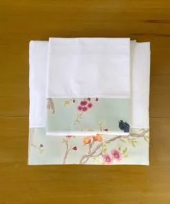Sábanas de Percal 250 hilos con Guarda Cherry Tree (para colchones de hasta 30 cm de alto)
