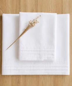 Sábanas de Percal 250 hilos con Alforzas (para colchones de hasta 30 cm de alto)
